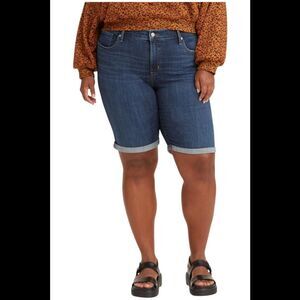 Levi's Women's Shaping Bermuda Shorts Lapis Midnight - Regular